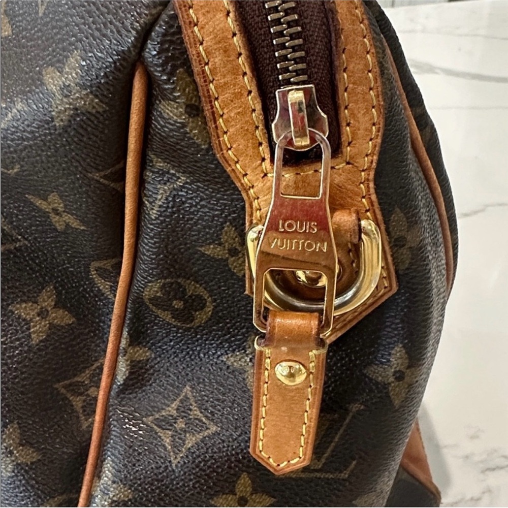 Louis Vuitton Brown and Tan Monogram Duffel Bag - Picture 3 of 12